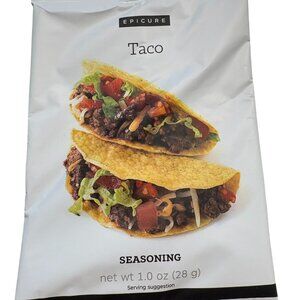 Epicure Taco Seasoning 1.0 Oz 28g Gluten-Free All-Natural Non-GMO Mix For Tacos